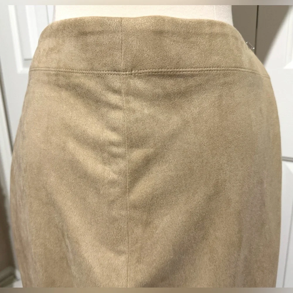 2 for $25 Max Studio Ladies Beige Tan Faux Suede Leggings Size L XL NWT